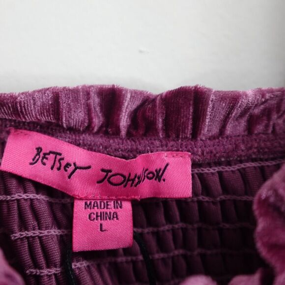 Betsey Johnson Womens Velvet Knee Length Sheath Dress Large - Picture 9 of 11